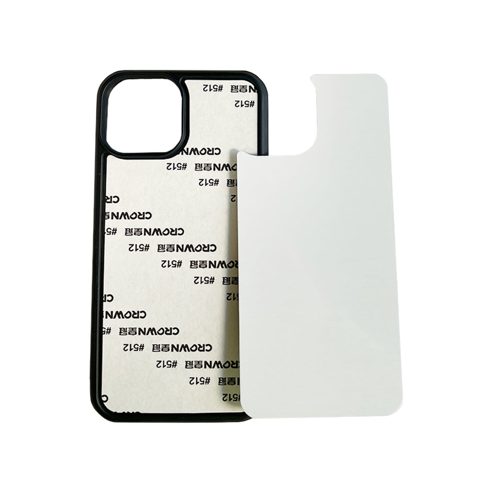 iPhone 13 Mini Sublimation Phone Case - Black Rubber