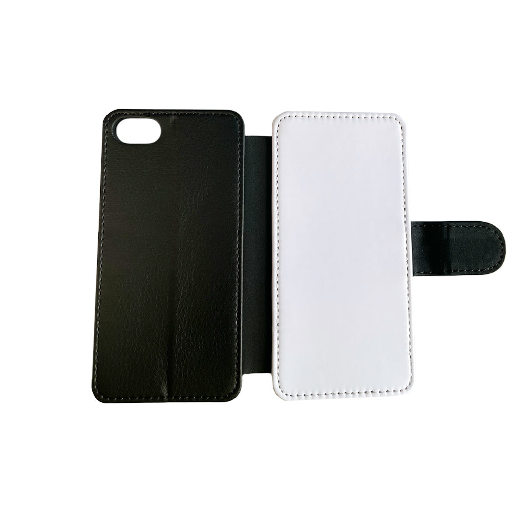iPhone 6 / 7 / 8 / SE Leather Flip Sublimation Phone Case