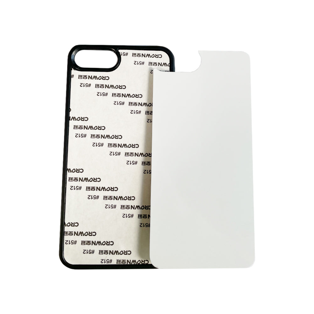 iPhone 6+ / 7+ / 8+ Sublimation Phone Case - Black Rubber