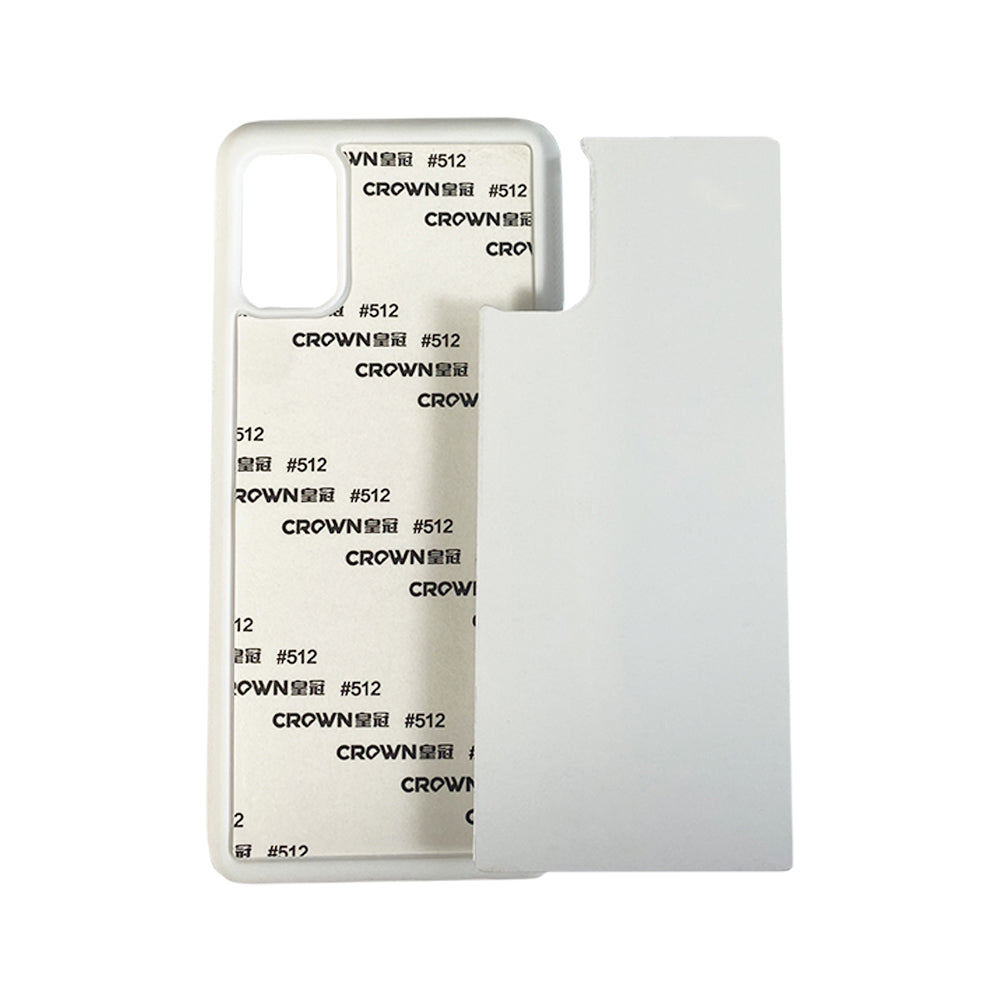 Galaxy A41 Sublimation Phone Case - White Rubber