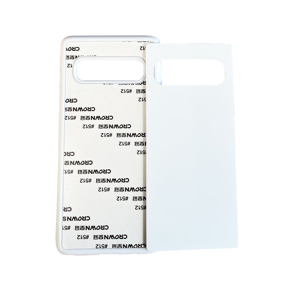 Galaxy S10 Sublimation Phone Case - White Rubber