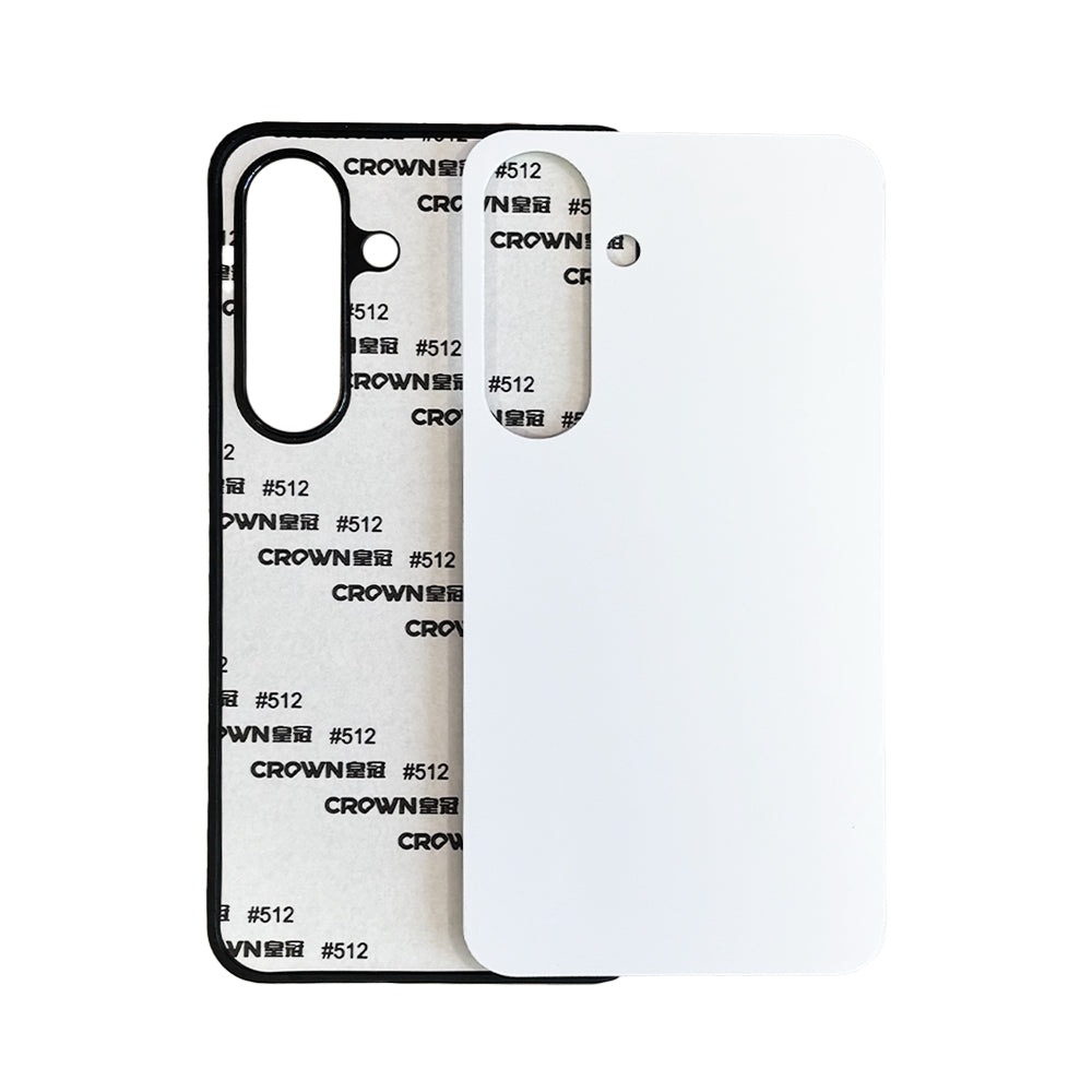 Galaxy S25 Sublimation Phone Case - Black Rubber