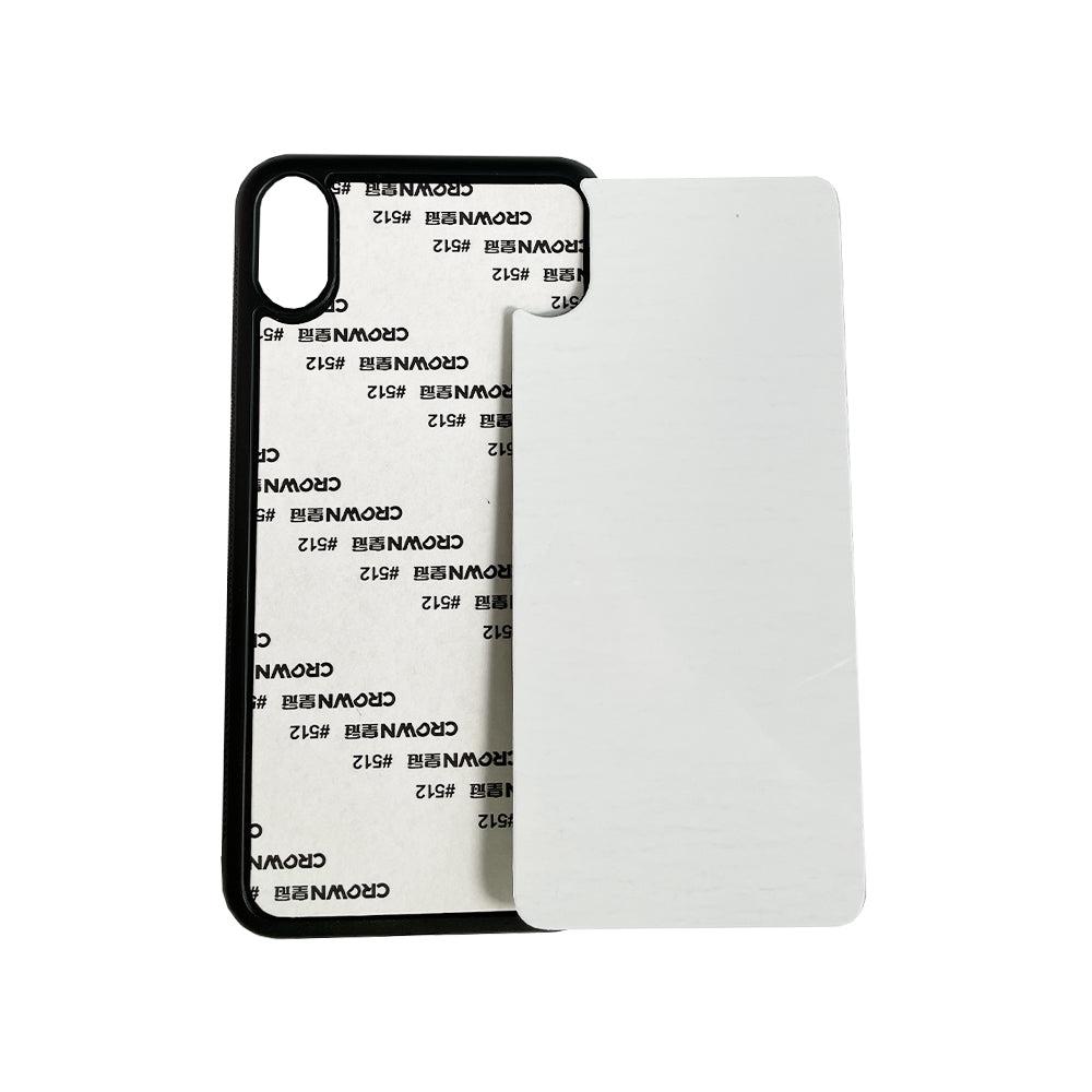 iPhone XS Max Sublimation Phone Case - Black Rubber