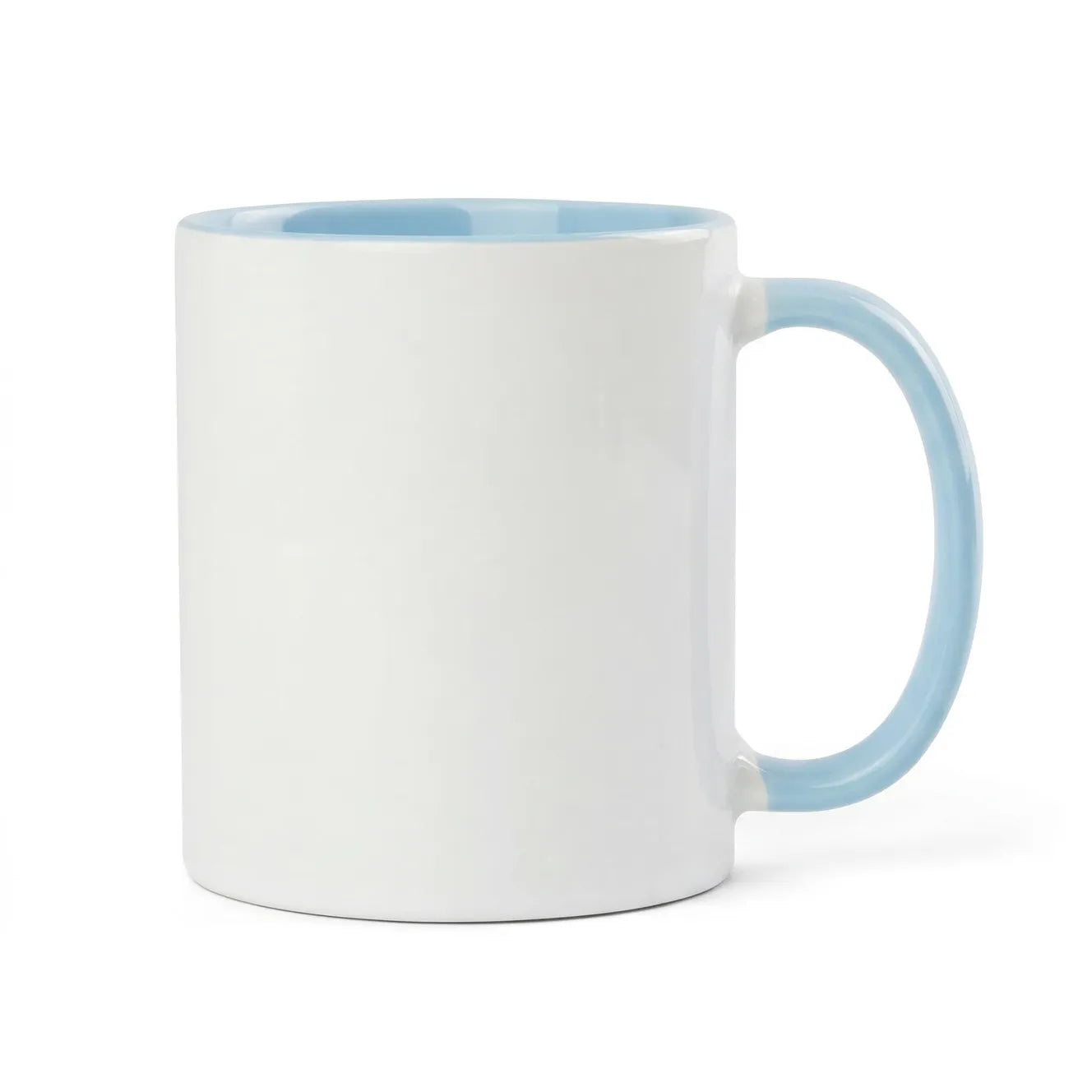 11oz Baby Blue Inner & Handle Coloured Sublimation Mug