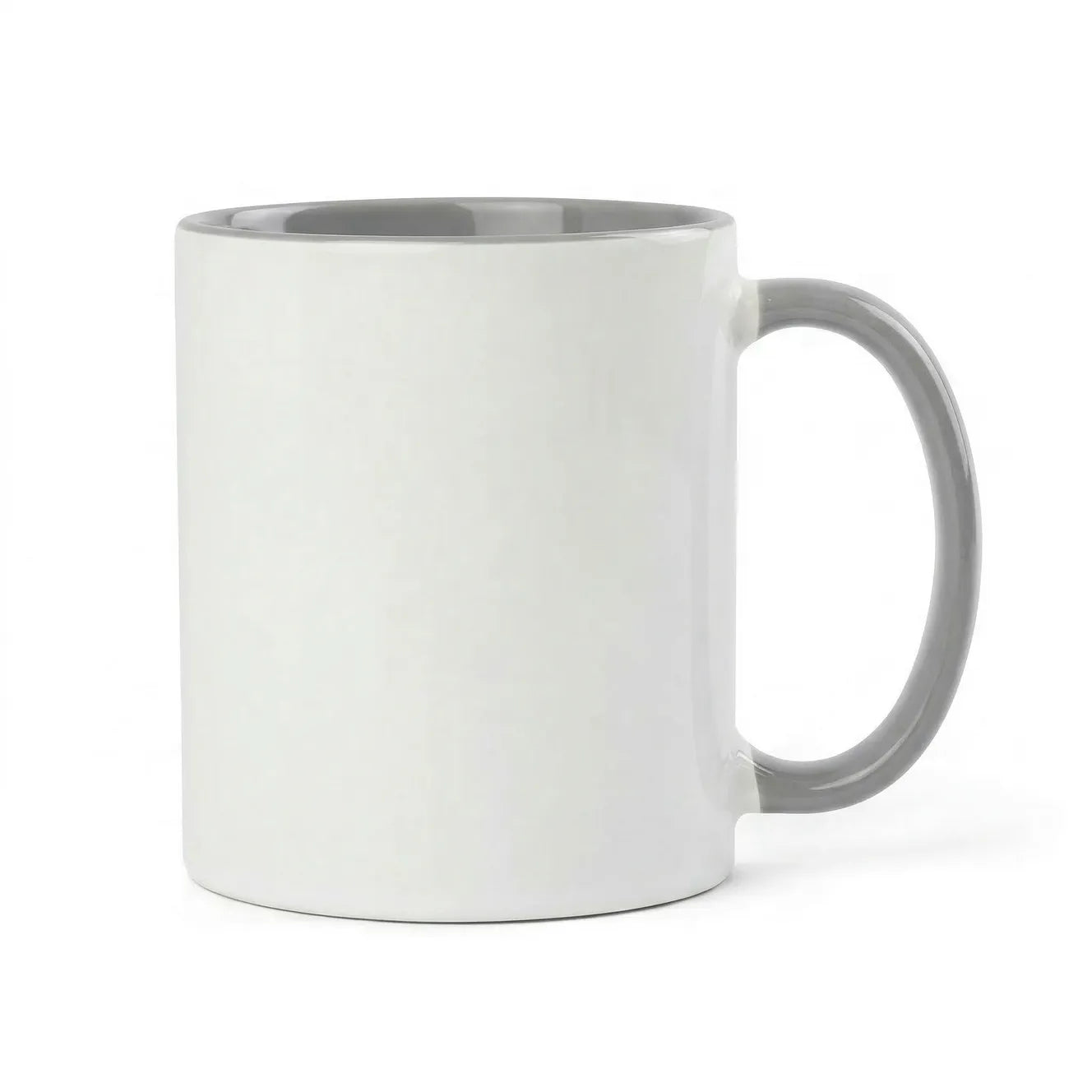 11oz Grey Inner & Handle Coloured Sublimation Mug