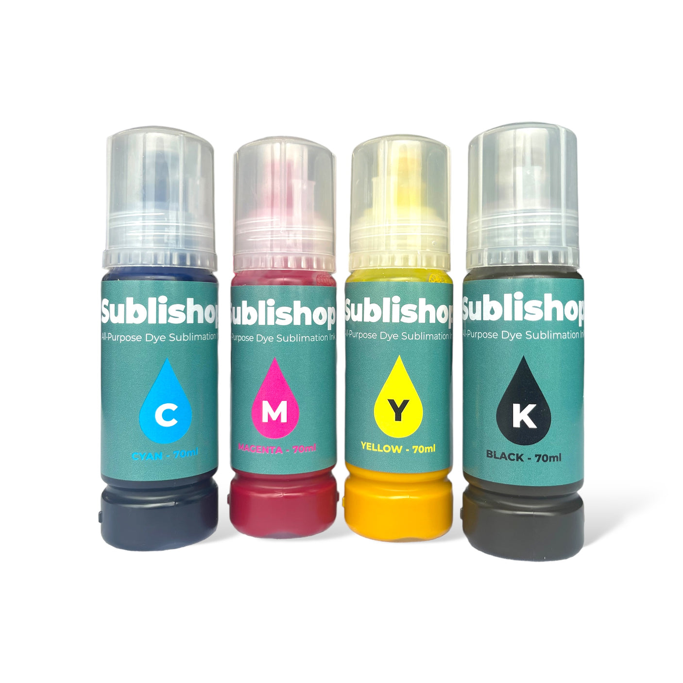 All-Purpose Sublimation Ink Bundle For Epson Ecotank 70ml - CMYK