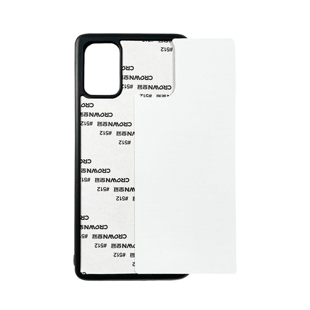 Galaxy A71 Sublimation Phone Case - Black Rubber