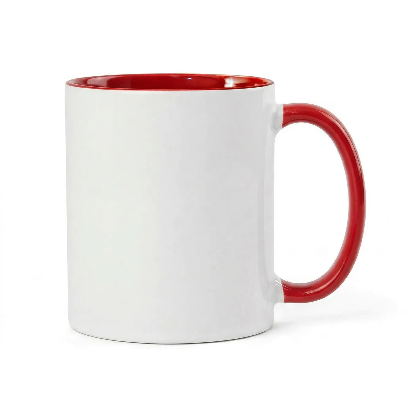 11oz Red Inner & Handle Coloured Sublimation Mug