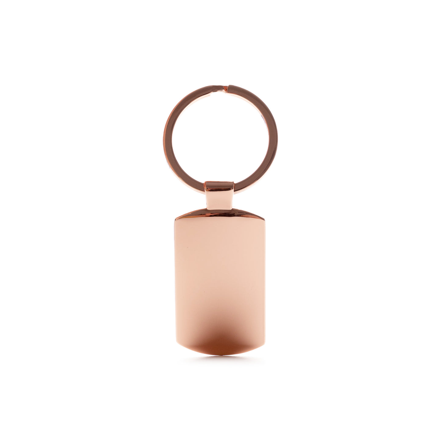 Sublimation Oblong Metal Keyring - Rose Gold
