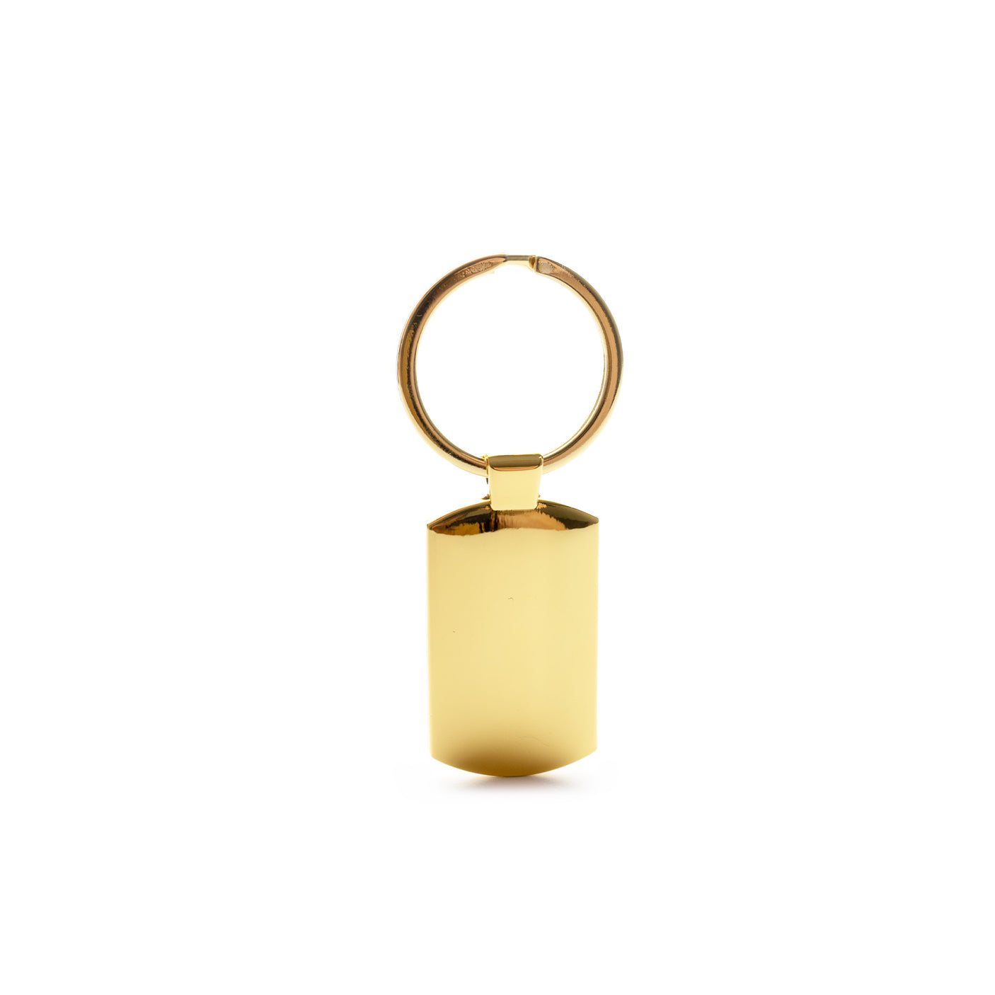 Sublimation Oblong Metal Keyring - Gold