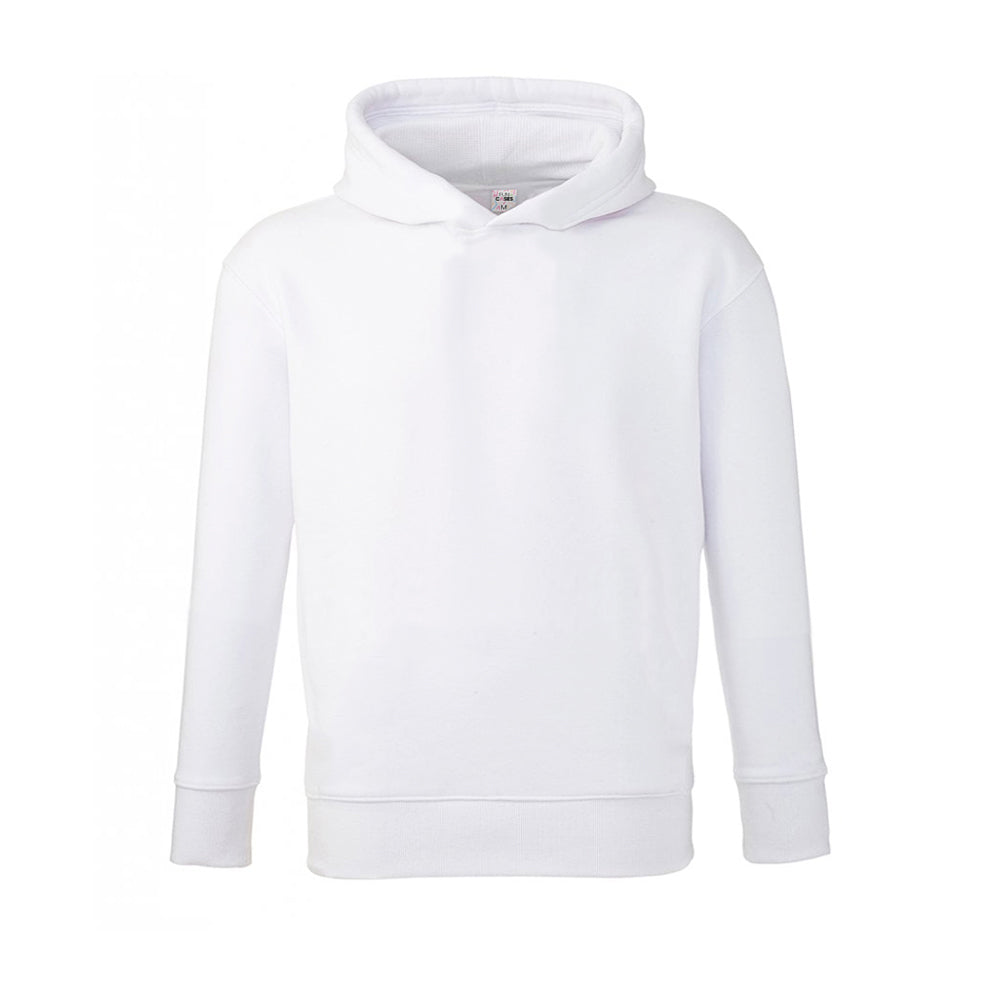 Plain White Kids 100% Polyester Sublimation Hoodie