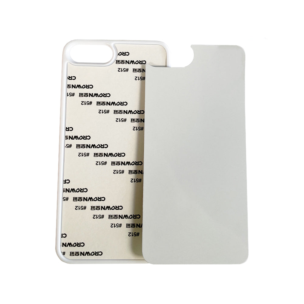 iPhone 6+ / 7+ / 8+ Sublimation Phone Case - White Rubber