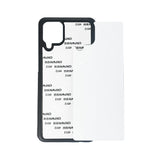 Galaxy A12 Sublimation Phone Case - Black Rubber