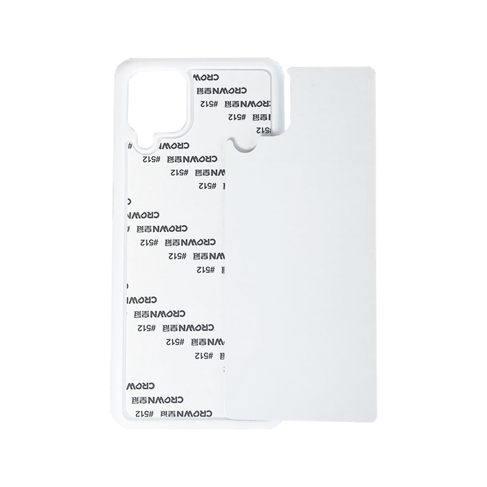 Galaxy A12 Sublimation Phone Case - White Rubber