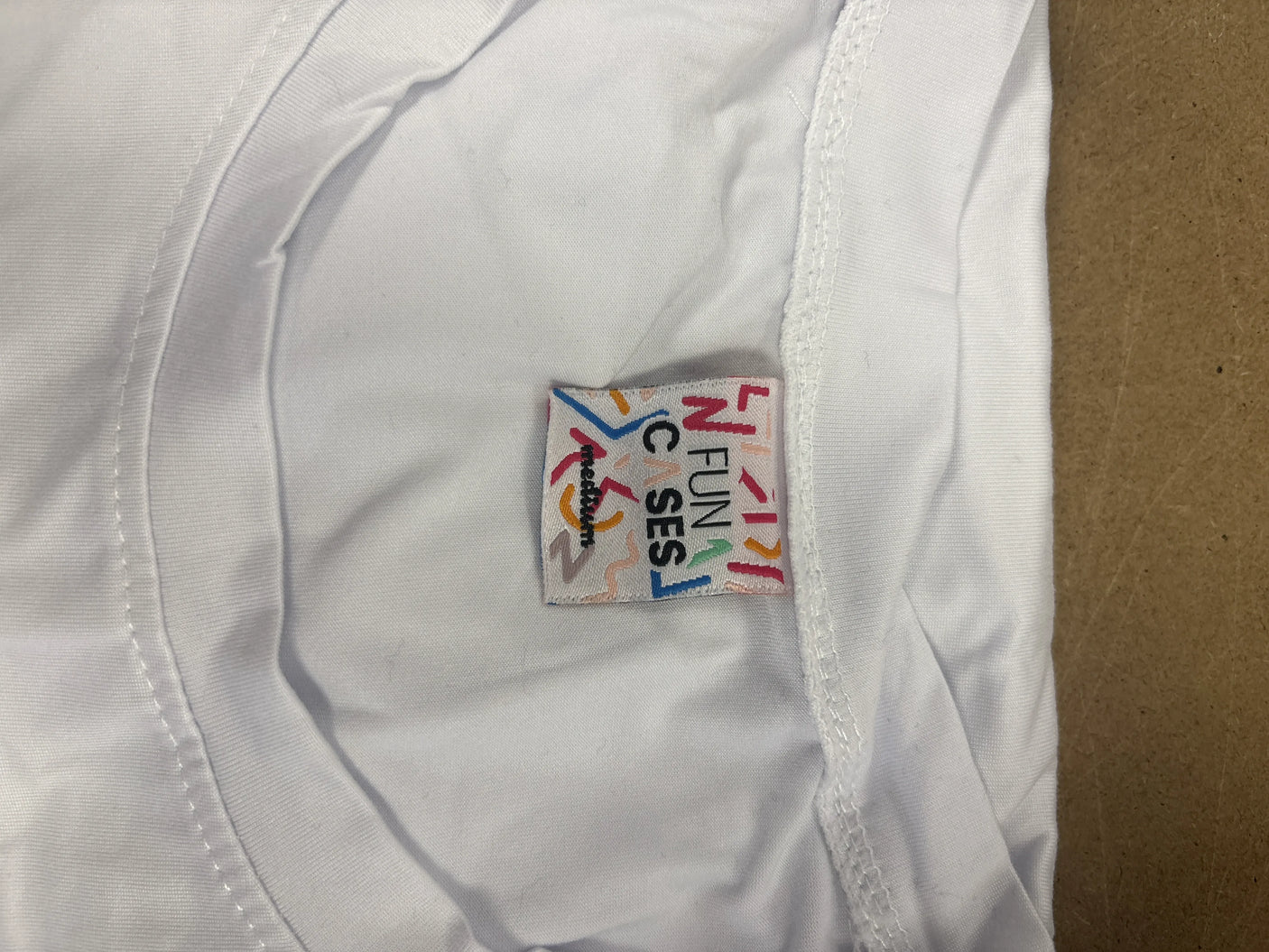 Plain White Adult 100% Polyester Sublimation T-Shirt - *CUT-OUT LABEL*