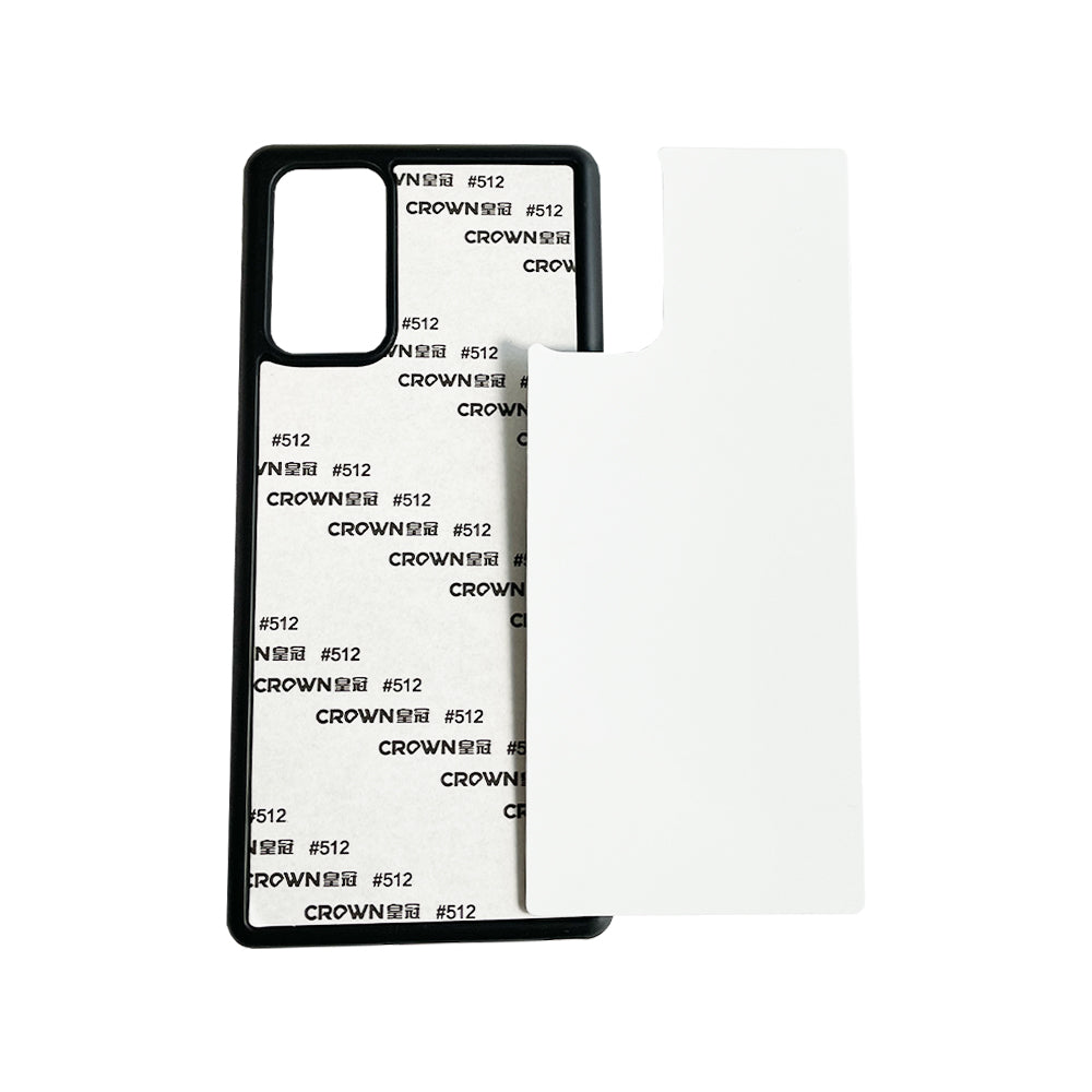 Galaxy Note 20 Sublimation Phone Case - Black Rubber