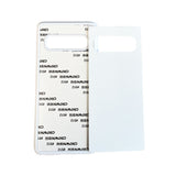 Galaxy S10 Sublimation Phone Case - White Rubber