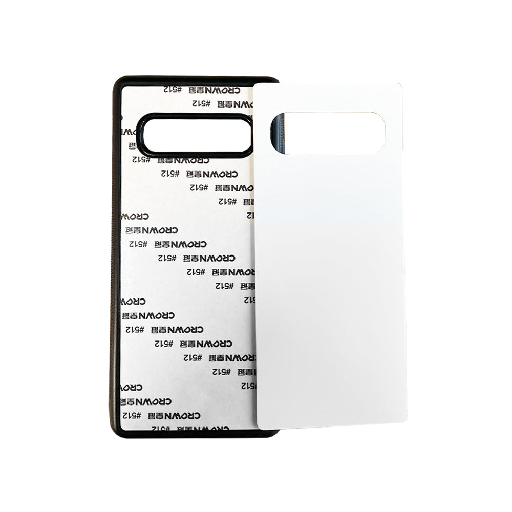 Galaxy S10+ Sublimation Phone Case - Black Rubber