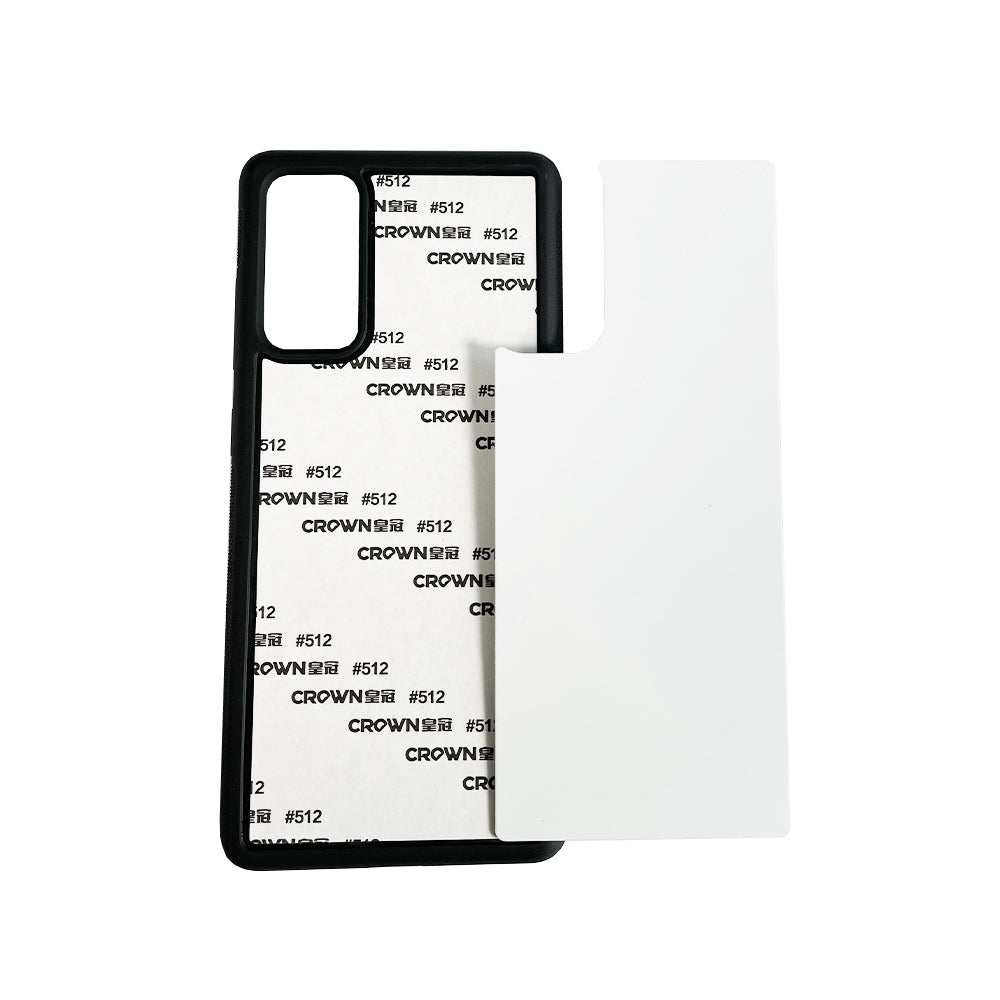 Galaxy S20FE Sublimation Phone Case - Black Rubber