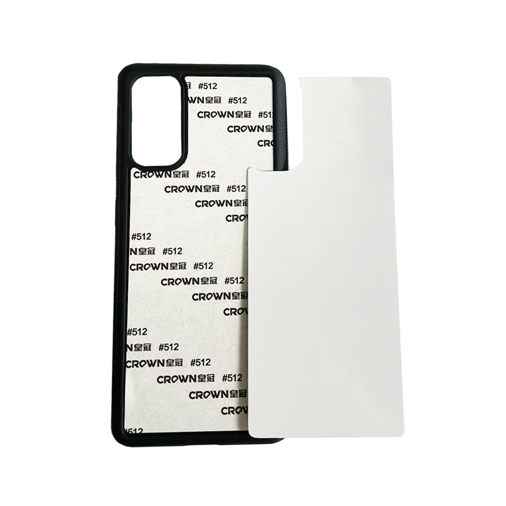 Galaxy S20 Sublimation Phone Case - Black Rubber