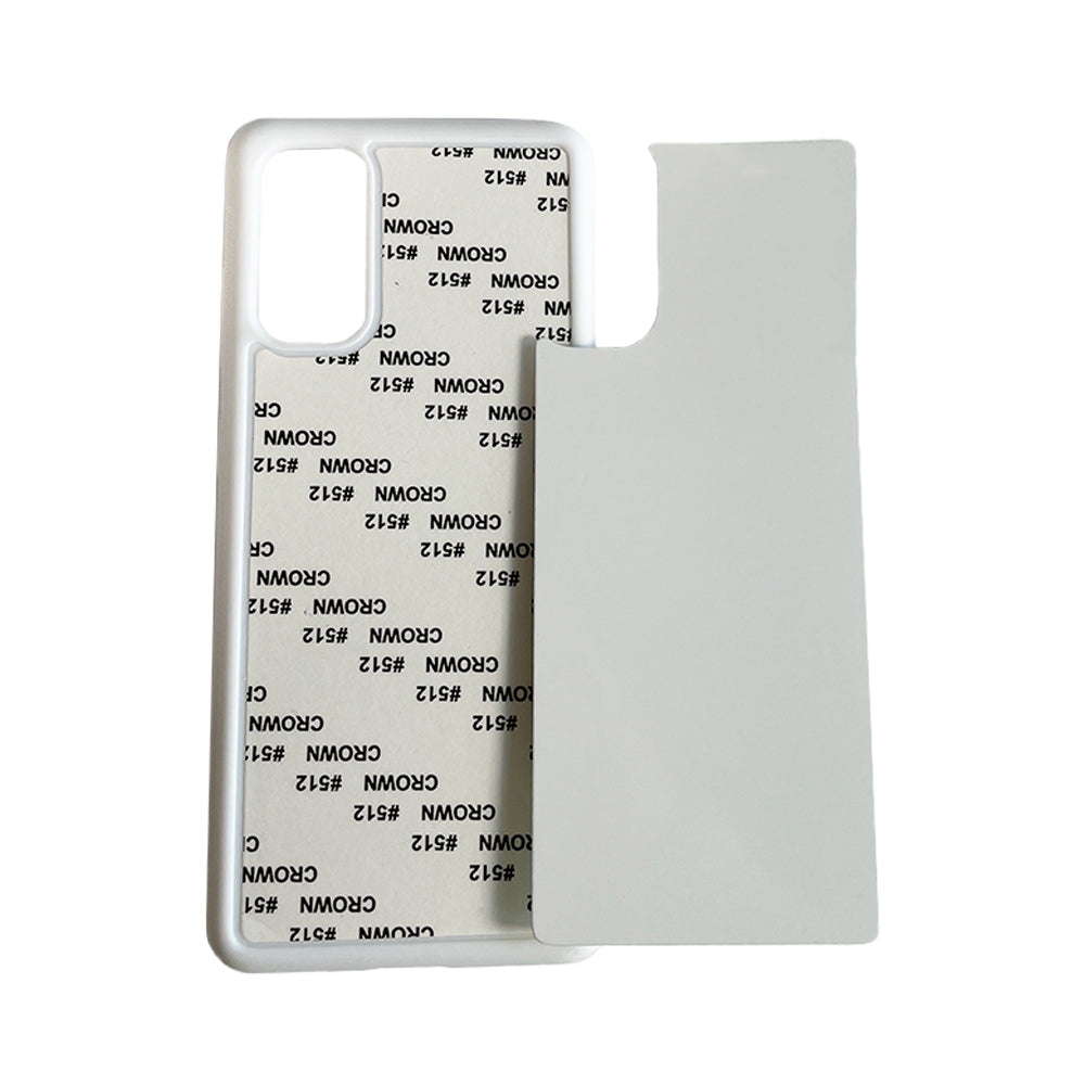 Galaxy S20 Sublimation Phone Case - White Rubber