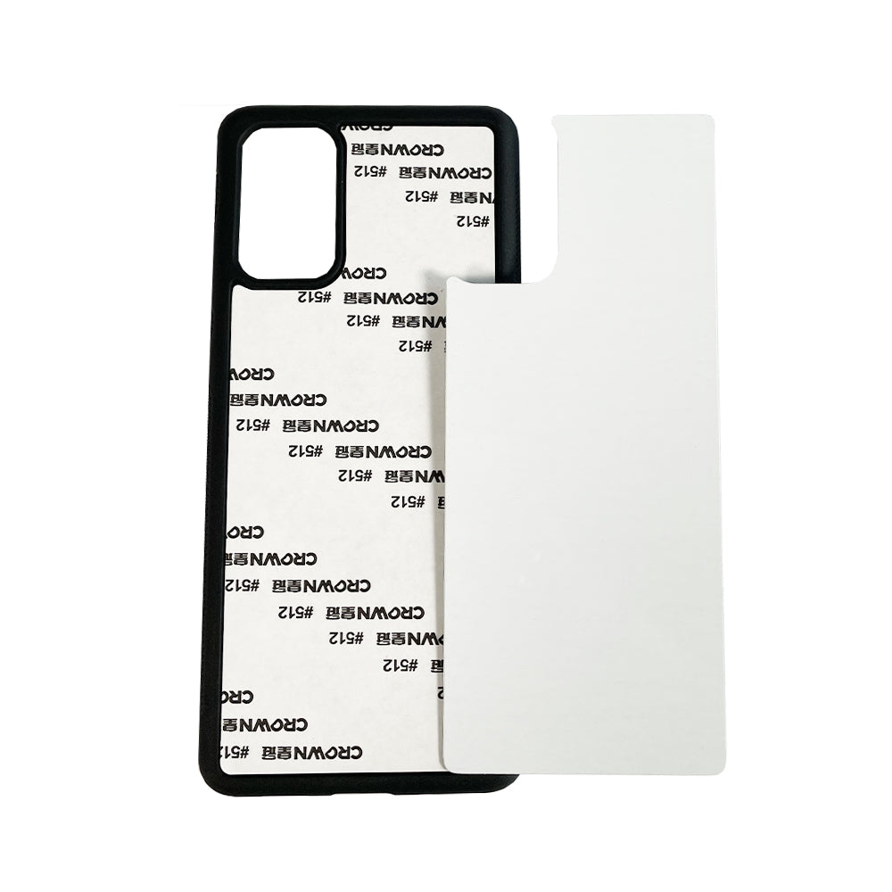 Galaxy S20+ Sublimation Phone Case - Black Rubber