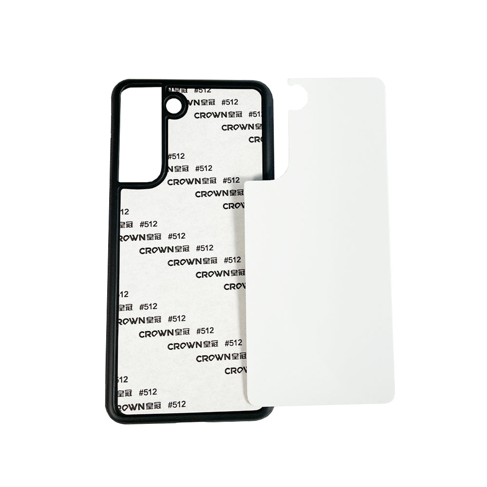 Galaxy S21FE Sublimation Phone Case - Black Rubber