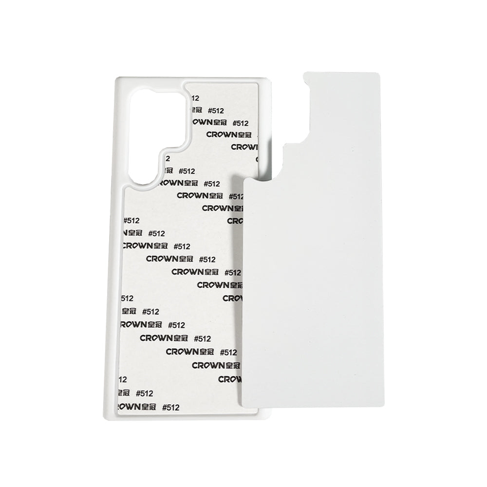Galaxy S22 Ultra Sublimation Phone Case - White Rubber