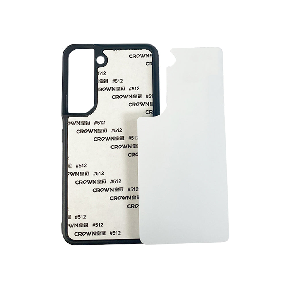 Galaxy S22 Sublimation Phone Case - Black Rubber