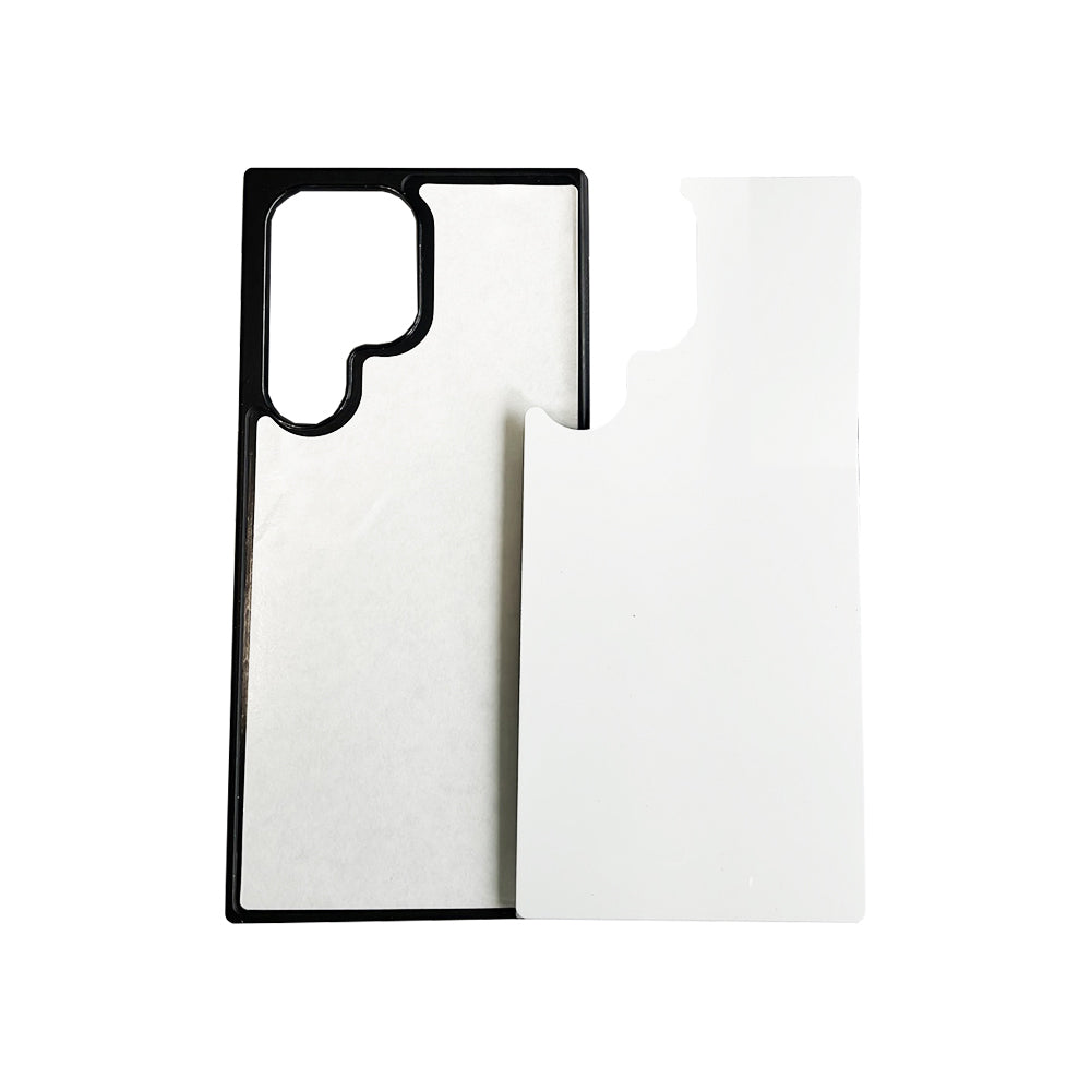 Galaxy S23 Ultra Sublimation Phone Case - Black Rubber