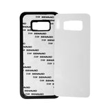 Galaxy S8 Plus Sublimation Phone Case - Black Rubber