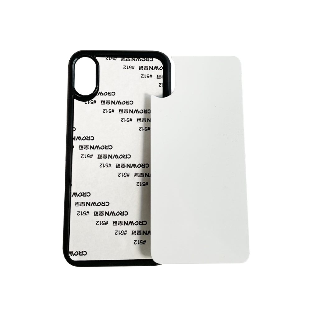 iPhone X / XS Sublimation Phone Case - Black Rubber