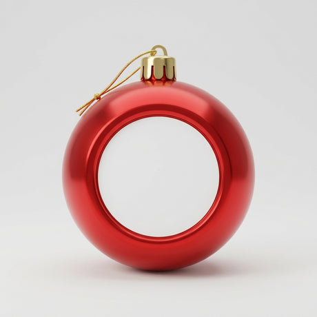 Sublimation Christmas Bauble - Red (8cm)