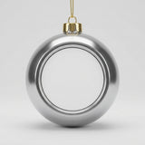 Sublimation Christmas Bauble - Silver (8cm)