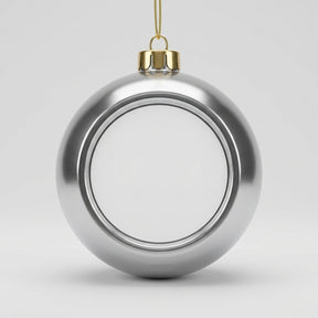 Sublimation Christmas Bauble - Silver (8cm)