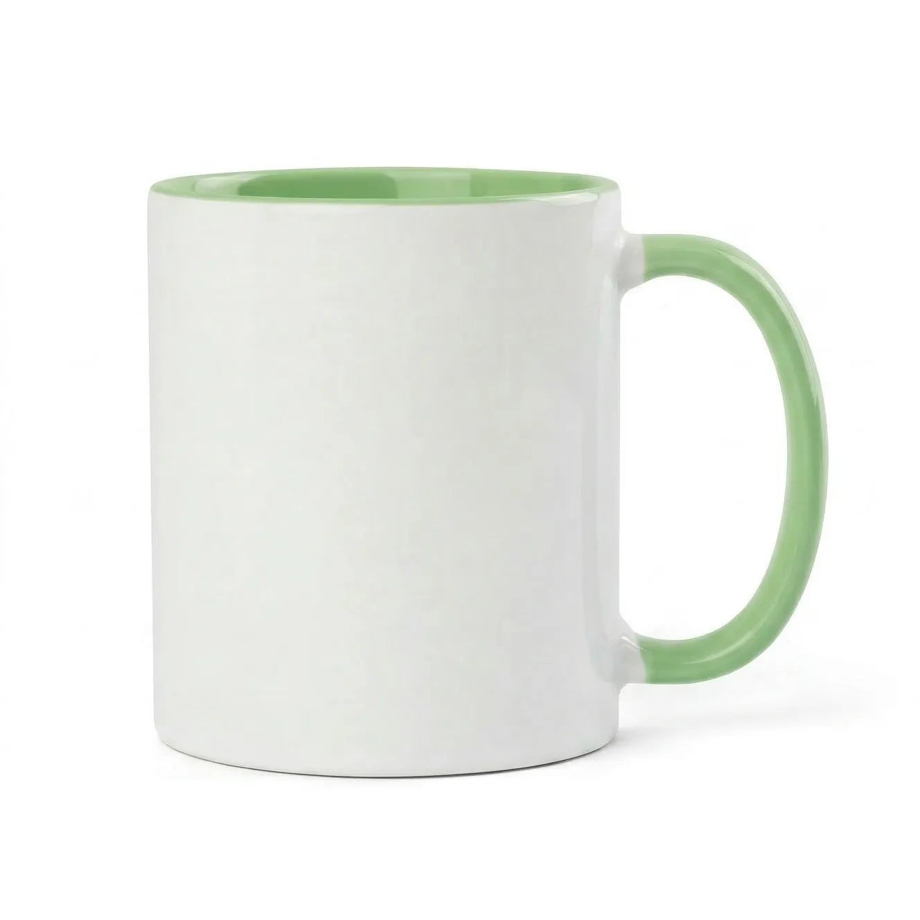 11oz Green Inner & Handle Coloured Sublimation Mug