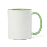 11oz Green Inner & Handle Coloured Sublimation Mug