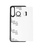 Huawei P30 Lite Sublimation Phone Case - Black Rubber