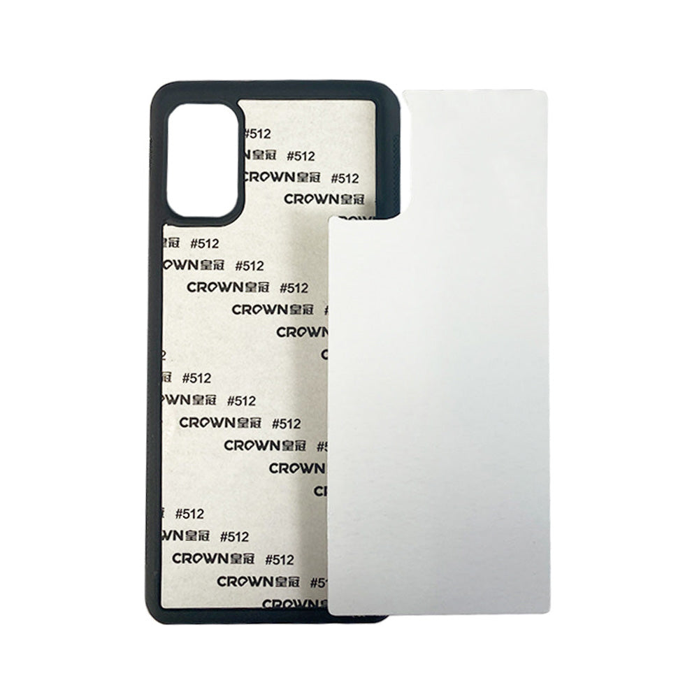 Galaxy A41 Sublimation Phone Case - Black Rubber