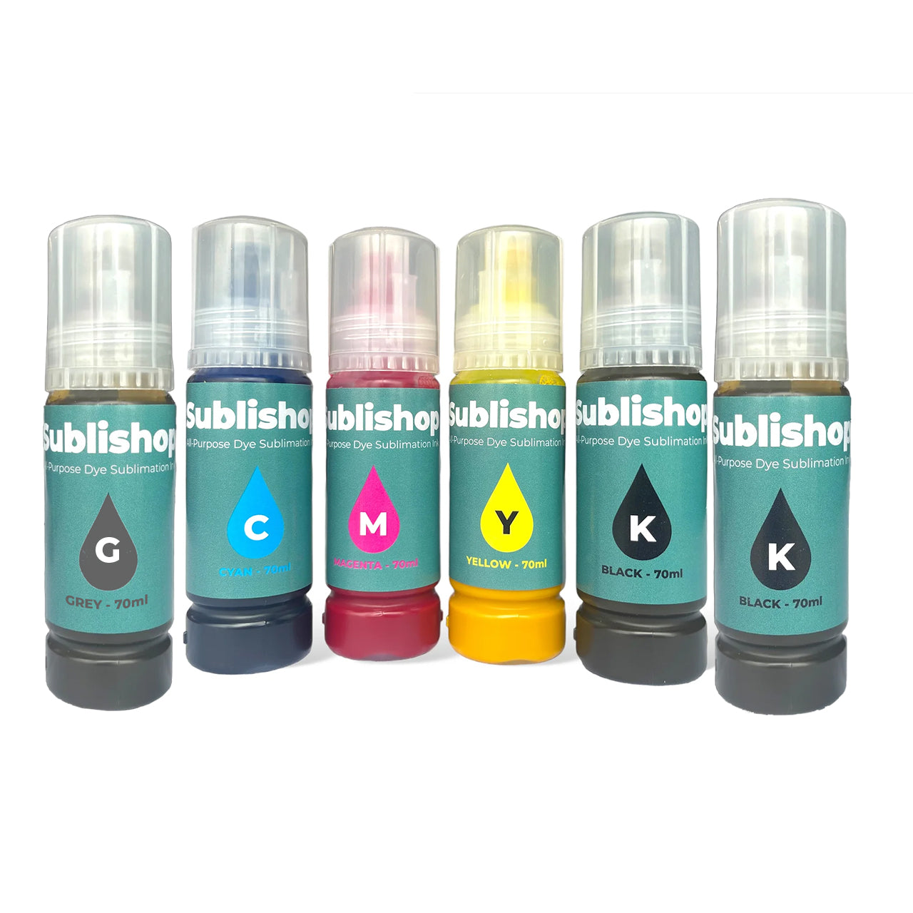 All-Purpose Sublimation Ink Bundle For Epson Ecotank ET-8550 70ml - CMYK