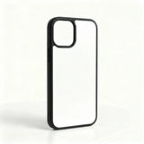 iPhone 12 / 12 Pro Sublimation Phone Case - Black Rubber