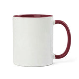 11oz Maroon Inner & Handle Coloured Sublimation Mug