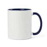 11oz Navy Blue Inner & Handle Coloured Sublimation Mug