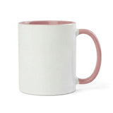 11oz Pink Inner & Handle Coloured Sublimation Mug
