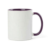 11oz Purple Inner & Handle Coloured Sublimation Mug
