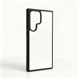 Galaxy S23 Ultra Sublimation Phone Case - Black Rubber