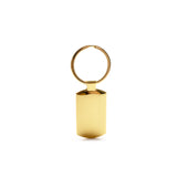 Sublimation Oblong Metal Keyring - Gold