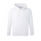 Plain White Kids 100% Polyester Sublimation Hoodie